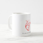 Custom Cardiologist Heart Anatomy Art コーヒーマグカップ (正面左)