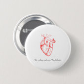 Custom Cardiologist Heart Anatomy Art 缶バッジ (正面&裏面)