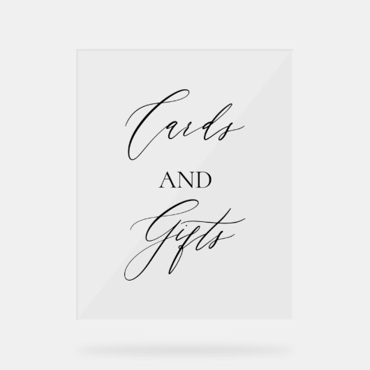 Custom Cards & Gifts Sign | Welcome sign for gift  アクリルサイン (正面)