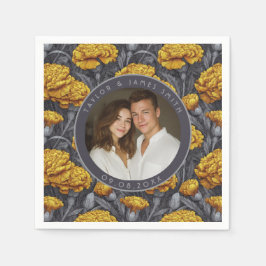 Custom Carnation Inspired Countryside Wedding スタンダードカクテルナプキン