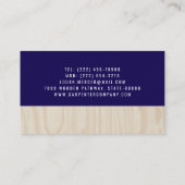 Custom Carpentry & Construction Contractor 名刺 (裏面)