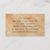 Custom Carpentry Handyman Wood Tools Modern 名刺 (裏面)