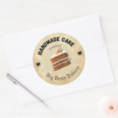 Custom Carrot Cake Labels | Personalized Bakery Pa ラウンドシール (封筒)