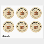 Custom Carrot Cake Labels | Personalized Bakery Pa ラウンドシール (シート)