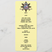 Custom Cartoon Sailor Nautical Ship Wheel  メニュー (正面)