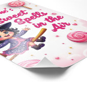 Custom Cartoon Witch & Candy Sky Wall Art Print フォトプリント (角)