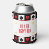 Custom Casino Drink Cooler, Poker Playing Cards 缶クーラー (缶裏面)