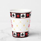 Custom Casino Party Cups, Poker Playing Cards  紙コップ (右)