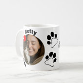 Custom Cat Lover Mug with 2 Photos & Names  コーヒーマグカップ (正面左)