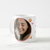 Custom Cat Lover Photo Mug  コーヒーマグカップ (正面左)