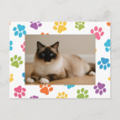 Custom Cat Lover Postcard with Photo  ポストカード (正面)