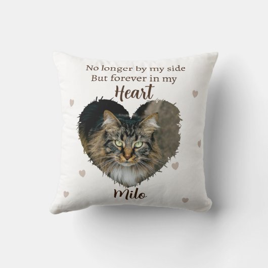 Custom Cat Lover Throw Pillow クッション (裏面)