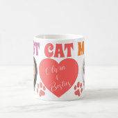 Custom Cat Mom Photo Mug コーヒーマグカップ (中央)