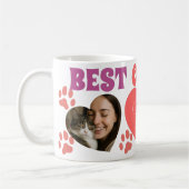 Custom Cat Mom Photo Mug コーヒーマグカップ (左)
