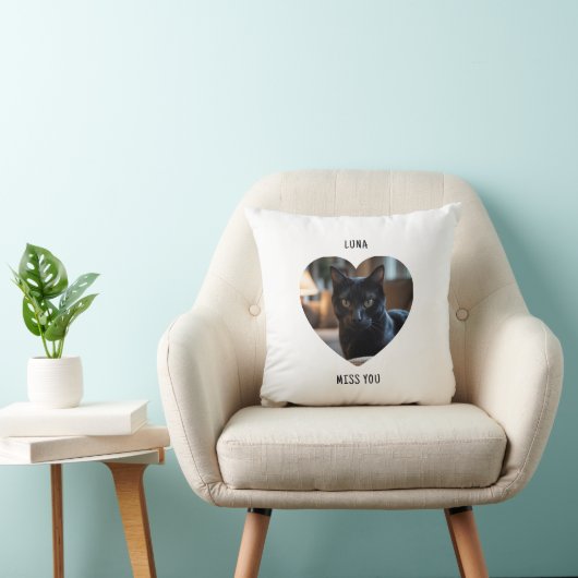 Custom Cat Pet Pillow Gift Memorial Keepsake クッション (椅子)
