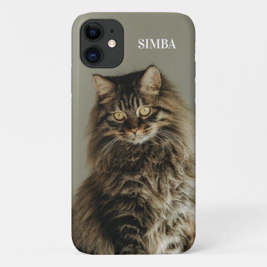 Custom Cat Photo and Name Personalized Pet Case-Mate iPhoneケース (裏面)