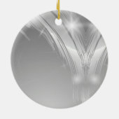 Custom Cat Photo Circle Frame Design セラミックオーナメント (裏面)