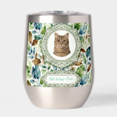 Custom Cat Photo & Name Tumbler (正面)