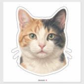 Custom Cat Photo Sticker – Personalized Cat Decal  シール (シート)