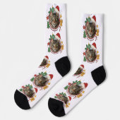 Custom Cat PhotoPattern Christmas Gift Socks  ソックス (左)