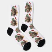 Custom Cat PhotoPattern Christmas Gift Socks  ソックス (右)