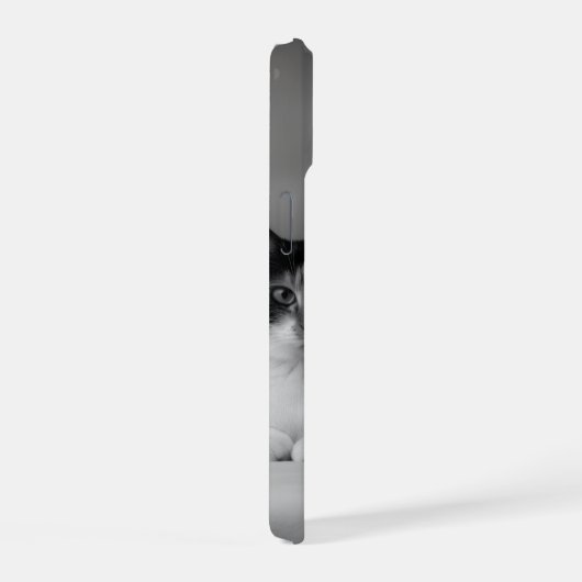 Custom Cat Portrait iPhone 15 Slim Fit Case  15ケース (右側面)