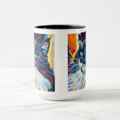 Custom Cat Portrait Painting - Forever Loved Pet マグカップ (中央)