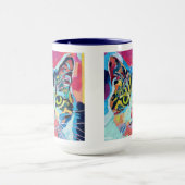 Custom Cat Portrait Painting - Forever Loved Pet マグカップ (中央)