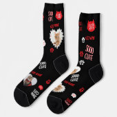 Custom Cat Socks Photo for Pet Lovers ソックス (左)