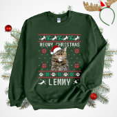Custom Cat Ugly Christmas Sweatshirt with Photo スウェットシャツ