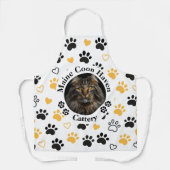 Custom Cattery Maine Coon Photo Apron  エプロン (正面)