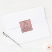 Custom Celebrate the Life Memorial Candle スクエアシール (封筒)