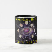 Custom Celestial Moon Phases Spiritual Coffee Mug マグカップ (中央)