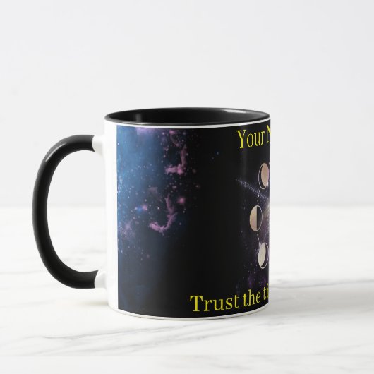 Custom Celestial Moon Phases Spiritual Coffee Mug マグカップ (左)