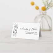 Custom Celtic Knot Wedding Place Card プレイスカード (裏面)