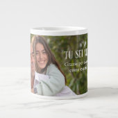 Custom Ceramic Mug for Dad – Black and White ジャンボコーヒーマグカップ (正面)