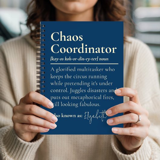 Custom Chaos Coordinator Journal Gift for Coworker ノートブック
