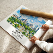 Custom Charlotte Wall Art, North Carolina Poster ポスター