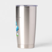 Custom Cheeky Golf Bird Cartoon 保温保冷タンブラー (左面)