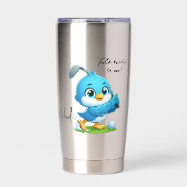 Custom Cheeky Golf Bird Cartoon 保温保冷タンブラー