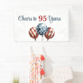 Custom Cheers to 95 Years Birthday Party  横断幕 (インサイチュ)