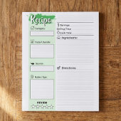 Custom Chefs Basic Recipe Pages ノートパッド