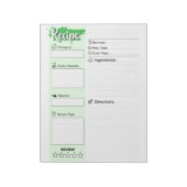 Custom Chefs Basic Recipe Pages ノートパッド (回転)
