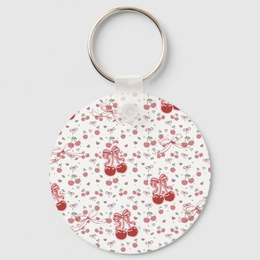 Custom Cherry & Bows Keychain キーホルダー (裏面)