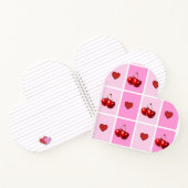 Custom Cherry Heart Checkerboard Pattern ノートブック (内部)