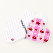 Custom Cherry Heart Checkerboard Pattern ノートブック (内部)