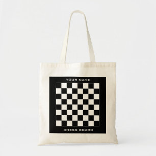 Custom chess and checkers board game トートバッグ