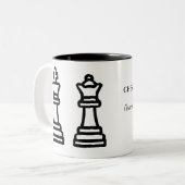 Custom Chess Master Coffee Mug ツートーンマグカップ (正面左)