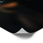 Custom Chevy truck steering wheel and dashboard ポスター (角)