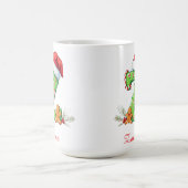 Custom chic stylish initial Z merry Christmas  コーヒーマグカップ (中央)